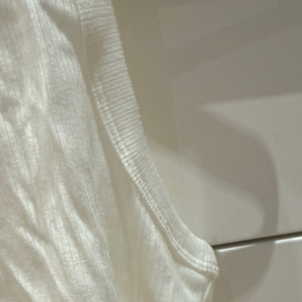 Sunday Best Cream Ribbed Tank Top - Picture 5 of 5